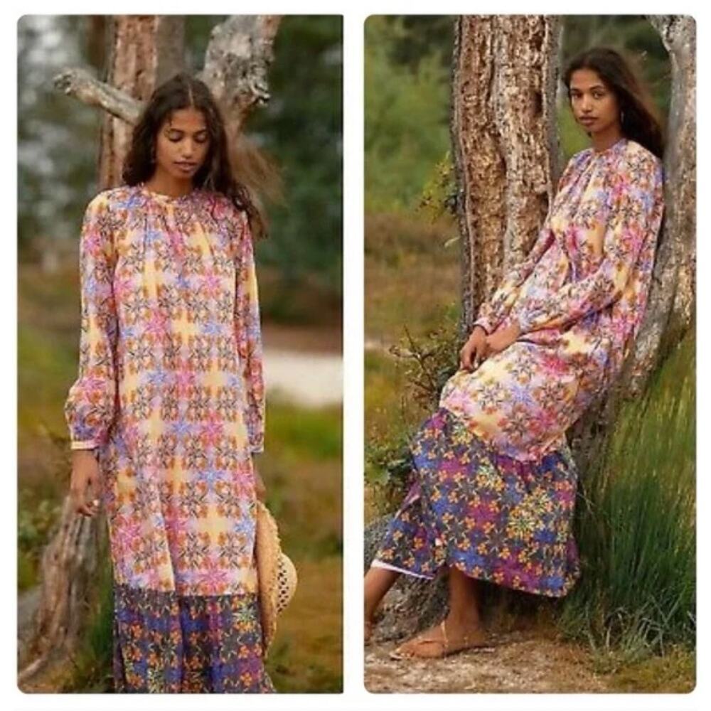 Anthropologie by Roopa Pemmaruju Rosamel Maxi Dress Size 1X NWT